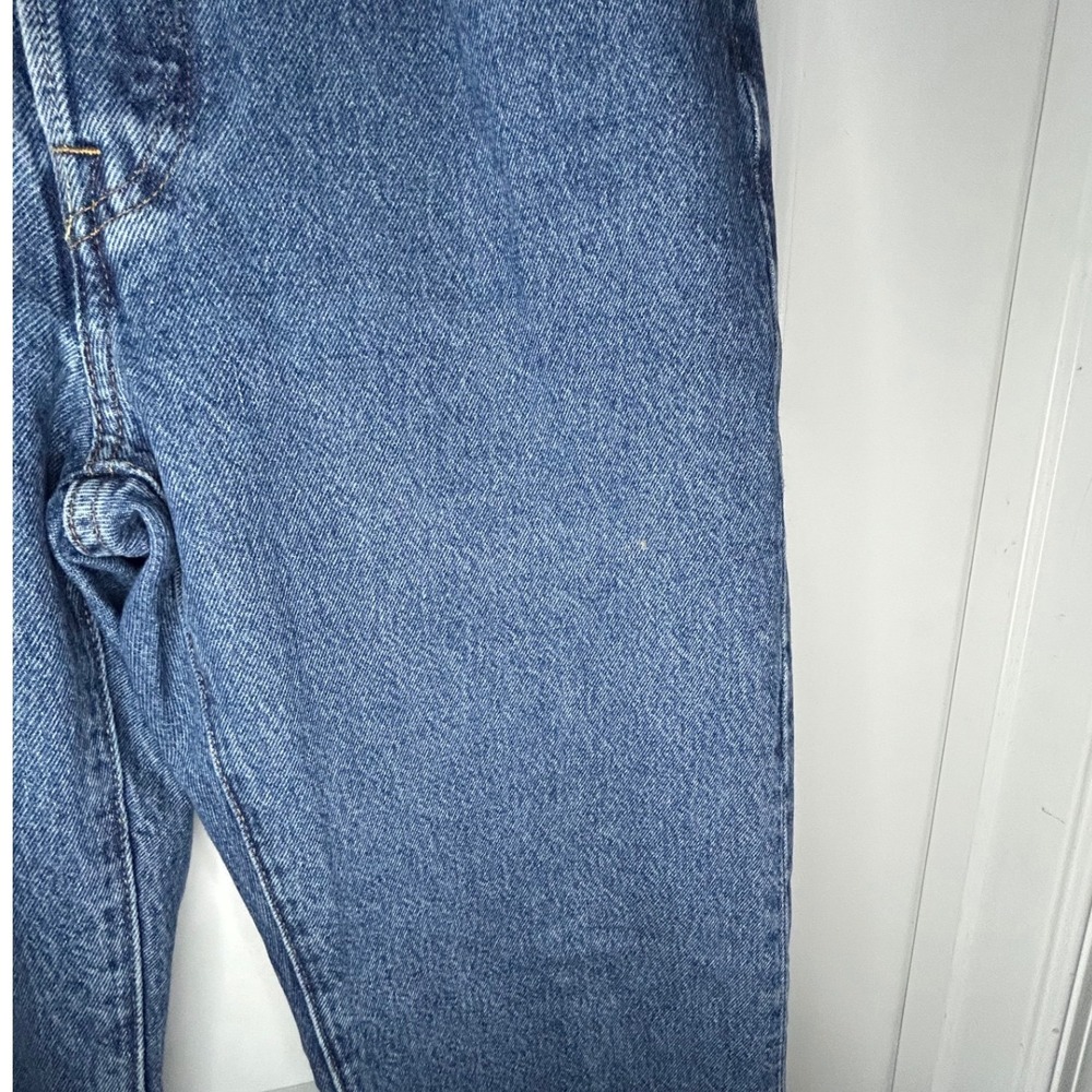 Vintage Levis Premium 501 Straight Leg Jeans Blue Denim Button Fly Womens 27x30 - Picture 9 of 10